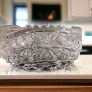 Libby Cut Crystal Bowl 8 Inch